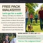Lost Dog in San Diego, California — Free Pack Walk Saturday at Liberty Station!