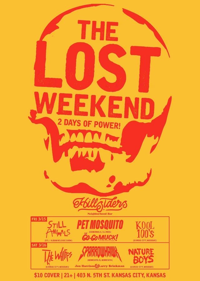 Lost Pet in K — Garage Punk Weekender in Strawberry Hill with STILL ANIMALS! THE WHIFFS! KOOL 100s! THE GO-GO MUCK and MORE!