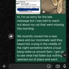 lost cat in San Diego, California