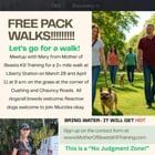 Lost Dog in San Diego, California — Free Pack Walk Saturday at Liberty Station!
