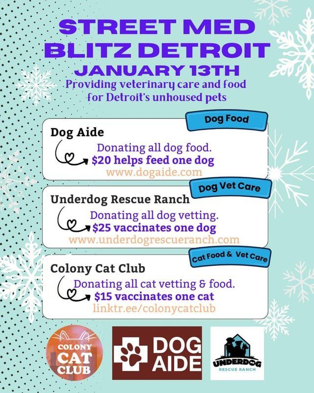 Found Dog in Detroit, Michigan — I helped co-found a cat rescue in Detroit, and next week we’re participating in outreach for…